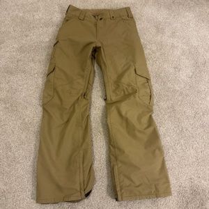 Burton DryRide Cargo Tan Snowboard/Ski Pants